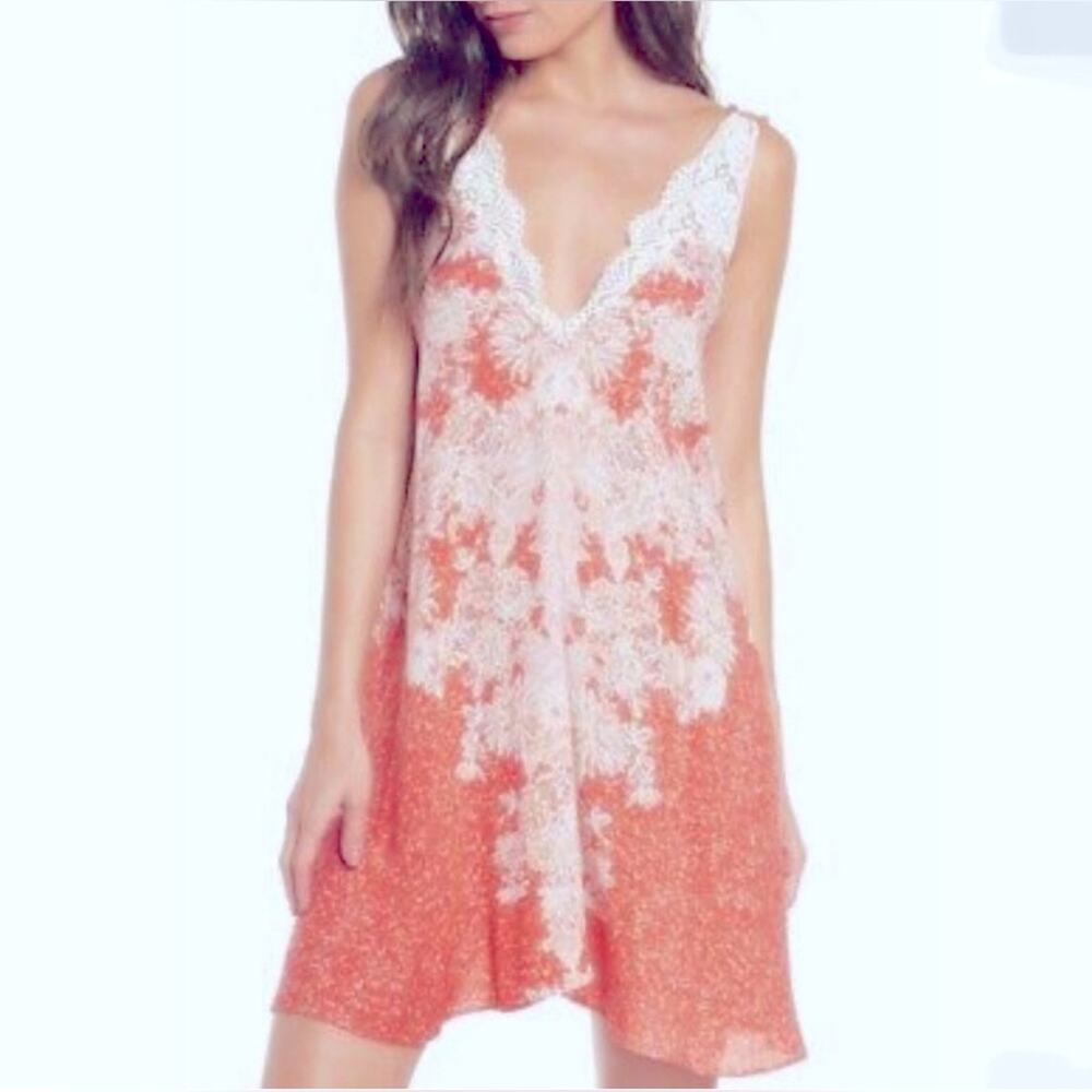 Free People Morning Sun Slip Mini Dress size Medium